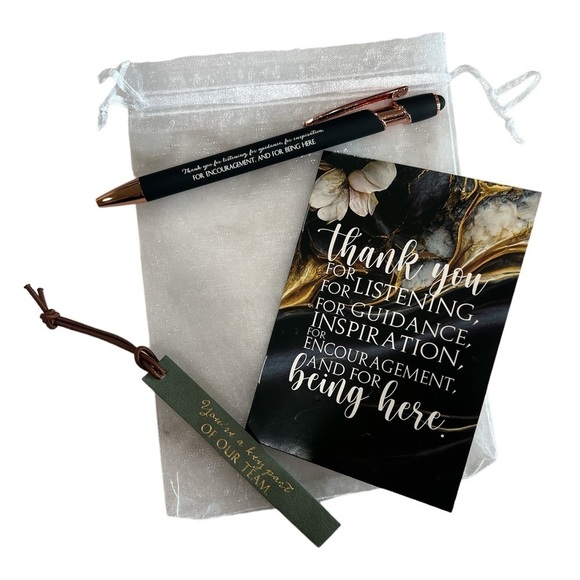 Thank you for Guidance Gift Set Appreciation engraved Pen and Book - Picture 7 of 8